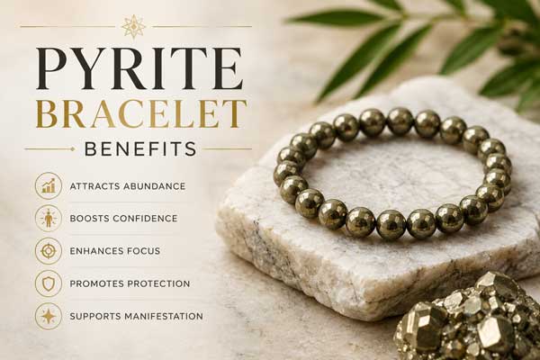 Pyrite Bracelet Benefits | Unlock Wealth, Success & Positive Energy