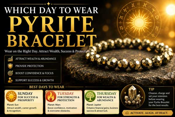 Which day to wear pyrite bracelet?