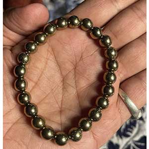 Jufu Original Money Magnet Bracelet | Attracts Money, Fame, Luck | Bracelet for Men and Women | Golden pyrite bracelet with Certificate photo review