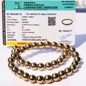 golden pyrite bracelet