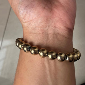 Jufu Original Money Magnet Bracelet | Attracts Money, Fame, Luck | Bracelet for Men and Women | Golden pyrite bracelet with Certificate photo review