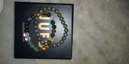 JUFU Original Money Magnet Rich Combo Pyrite Bracelet & Dhan Yog bracelet with Original Certificate photo review